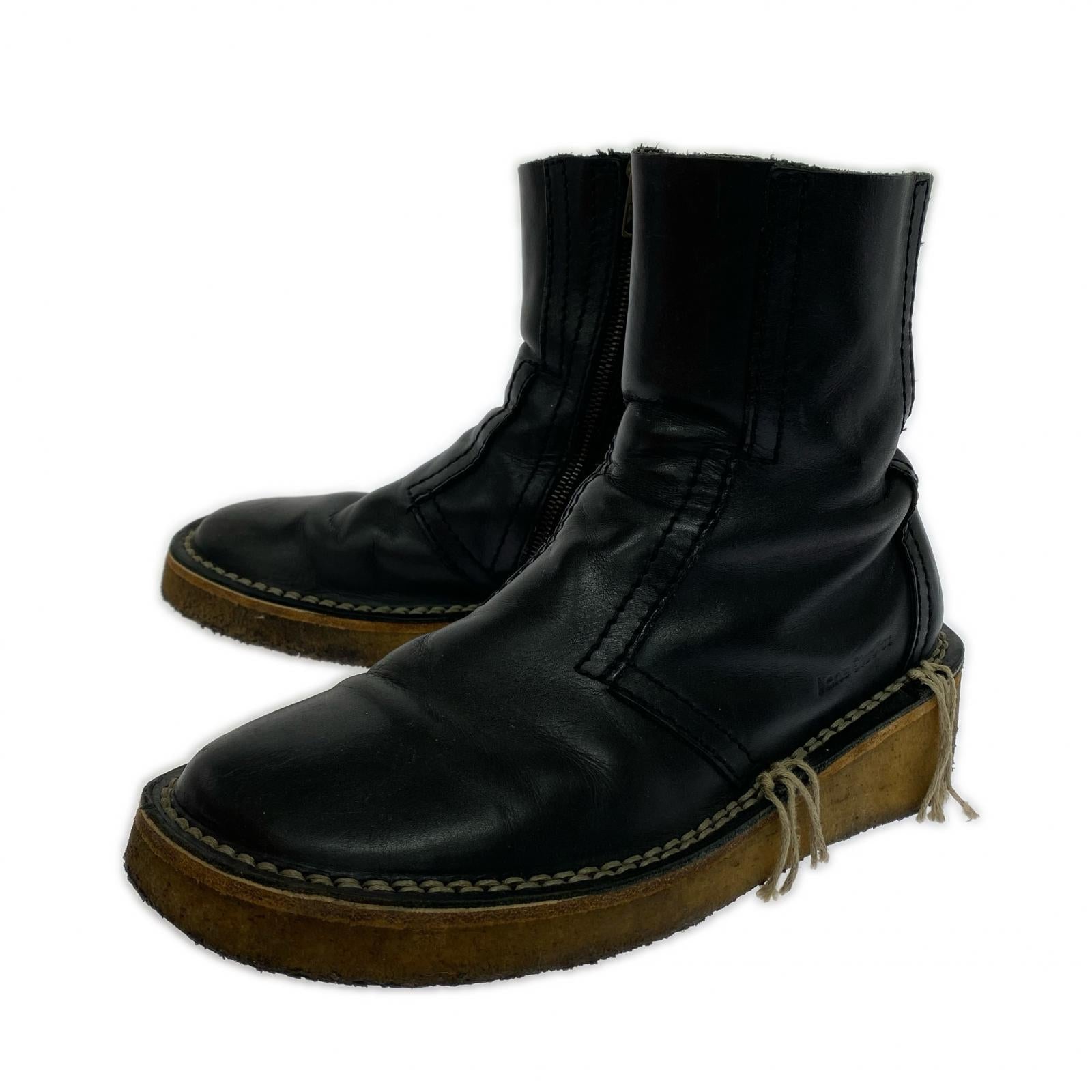 ブーツ Acne Studios Leather ankle boots ブラック