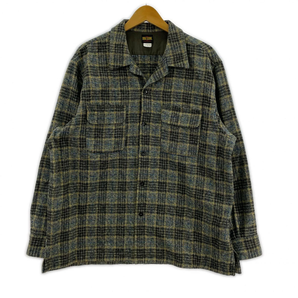 長袖シャツ ROGER SHIRT COTTON TWEED CHECK L L