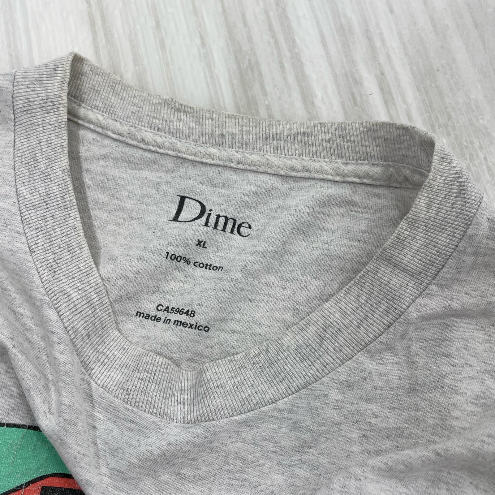 半袖Ｔシャツ DIME カットソー 白 (XL) グレー