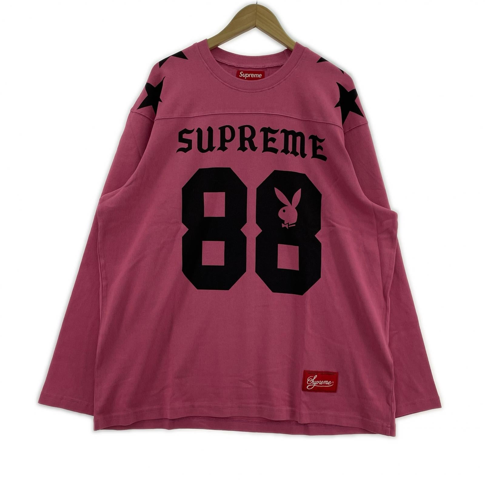 長袖Ｔシャツ Supreme×PlayBoy 26SS L/S Football Top Pink XL ピンク ピンク
