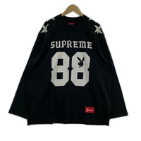 長袖Ｔシャツ Supreme×PlayBoy 26SS L/S Football Top Black XL 黒 ブラック