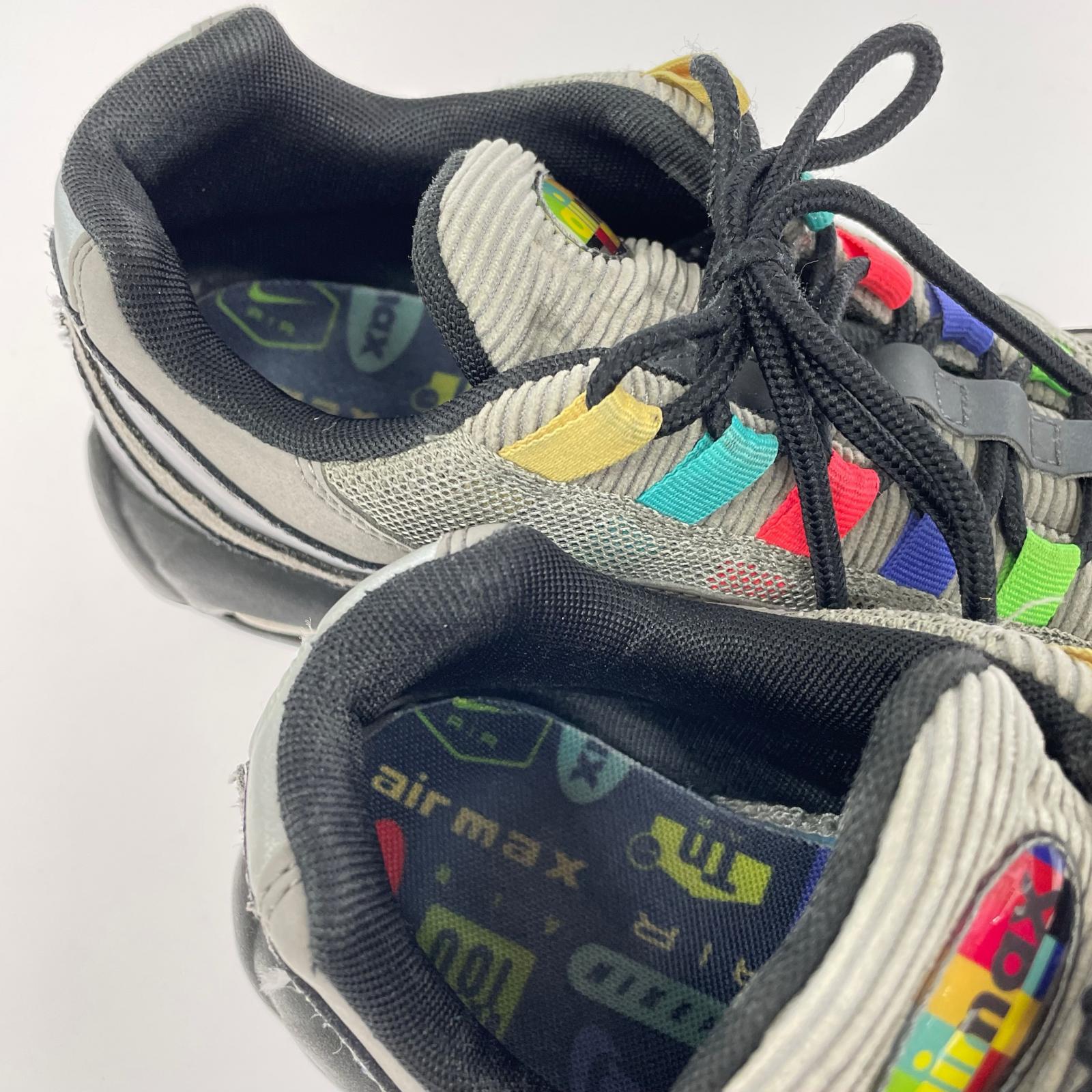 スニーカー AIR MAX 95 SE Tv Color Bars (27cm) CW6575-001 27cm (US9 UK8 1/2 EU44) グレー