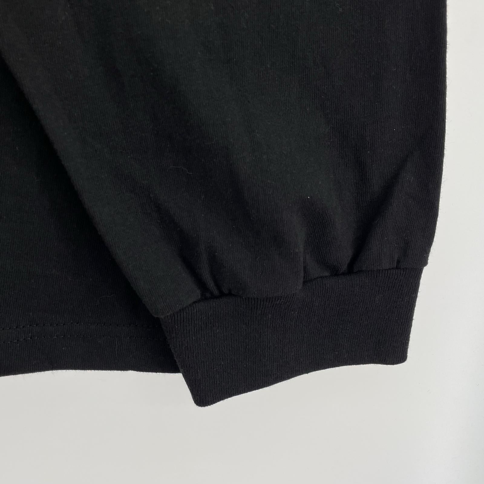 長袖Ｔシャツ 24SS ロゴ刺繍 ブラック（XXL） ブラック