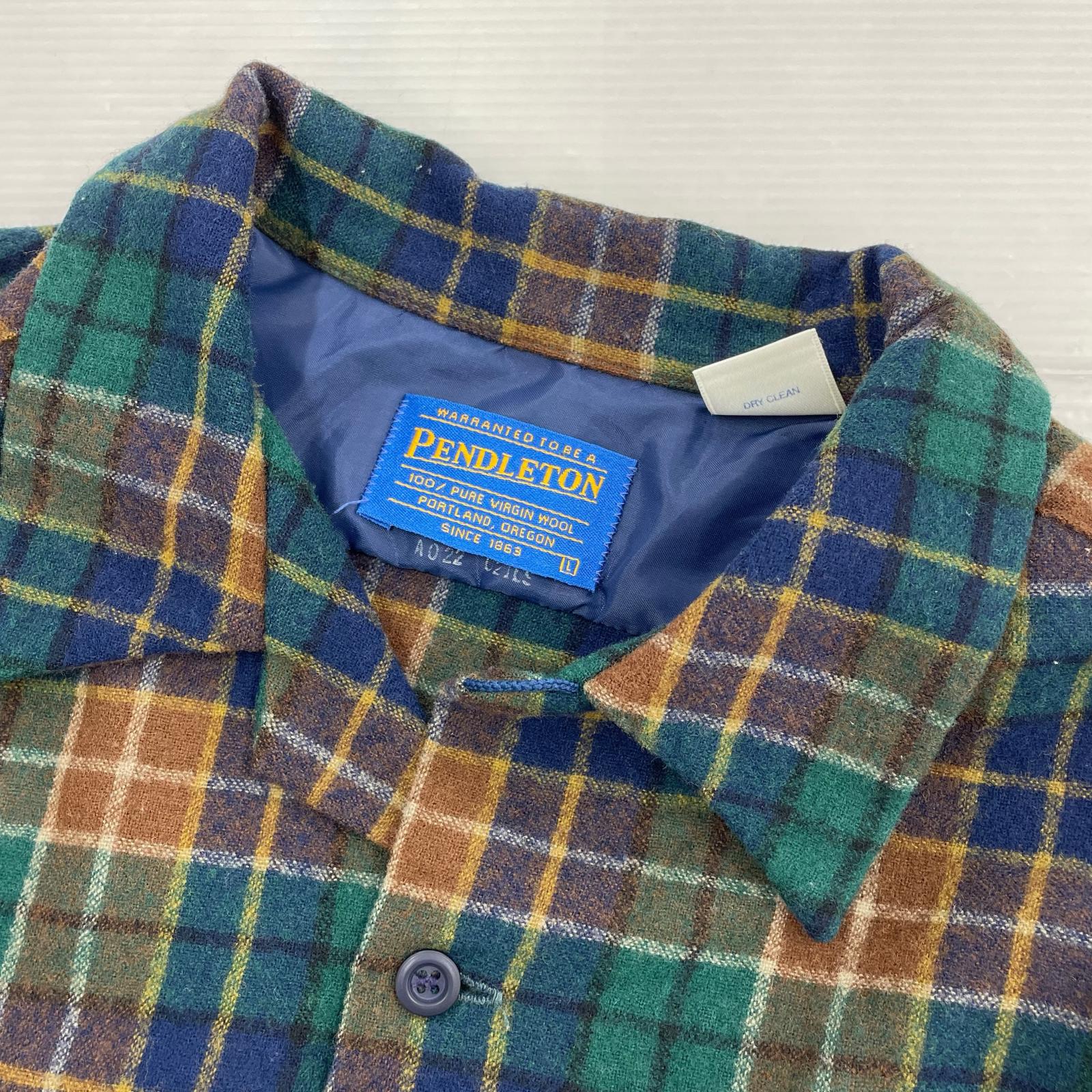 長袖シャツ PENDLETON ウールシャツ 90s~ (L) L