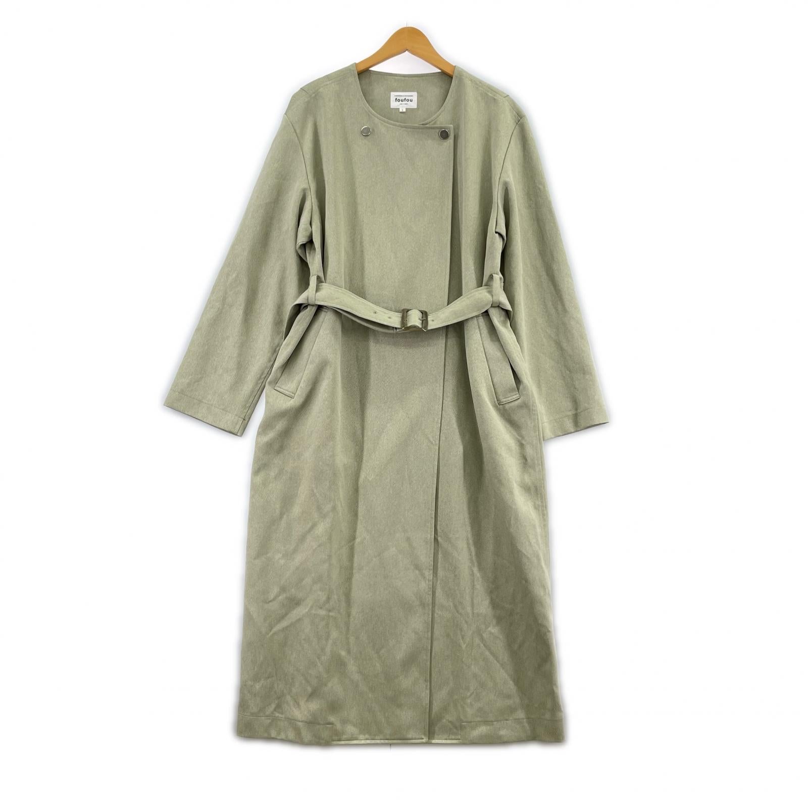 その他アウター foufou ニュートラルノーカラーコート 1