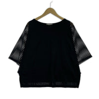 半袖Ｔシャツ 袖切替カットソー　黒