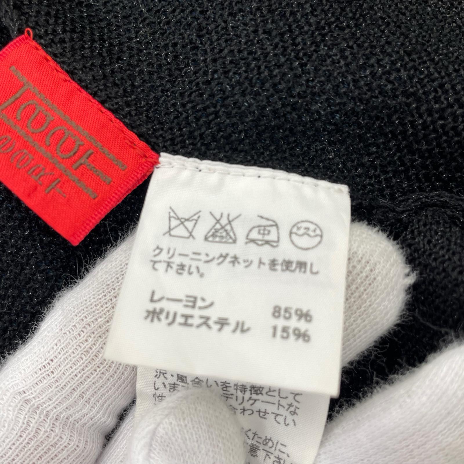 カーディガン メッシュカーディガン　黒
