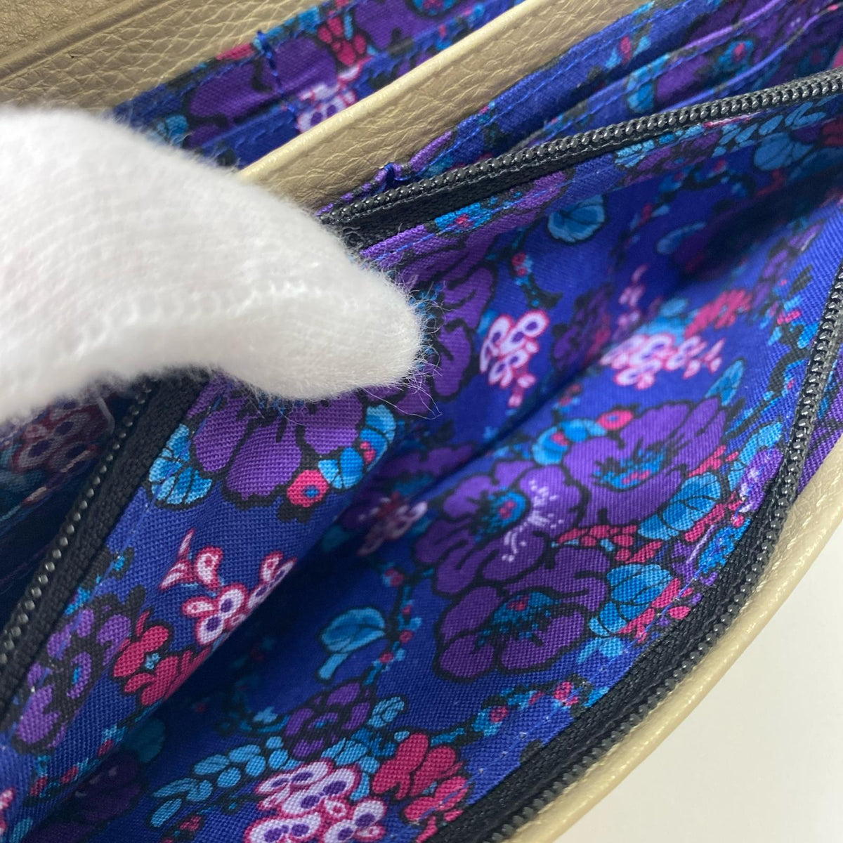 長財布 セルパン がま口 長財布 白/ベージュ ベージュ