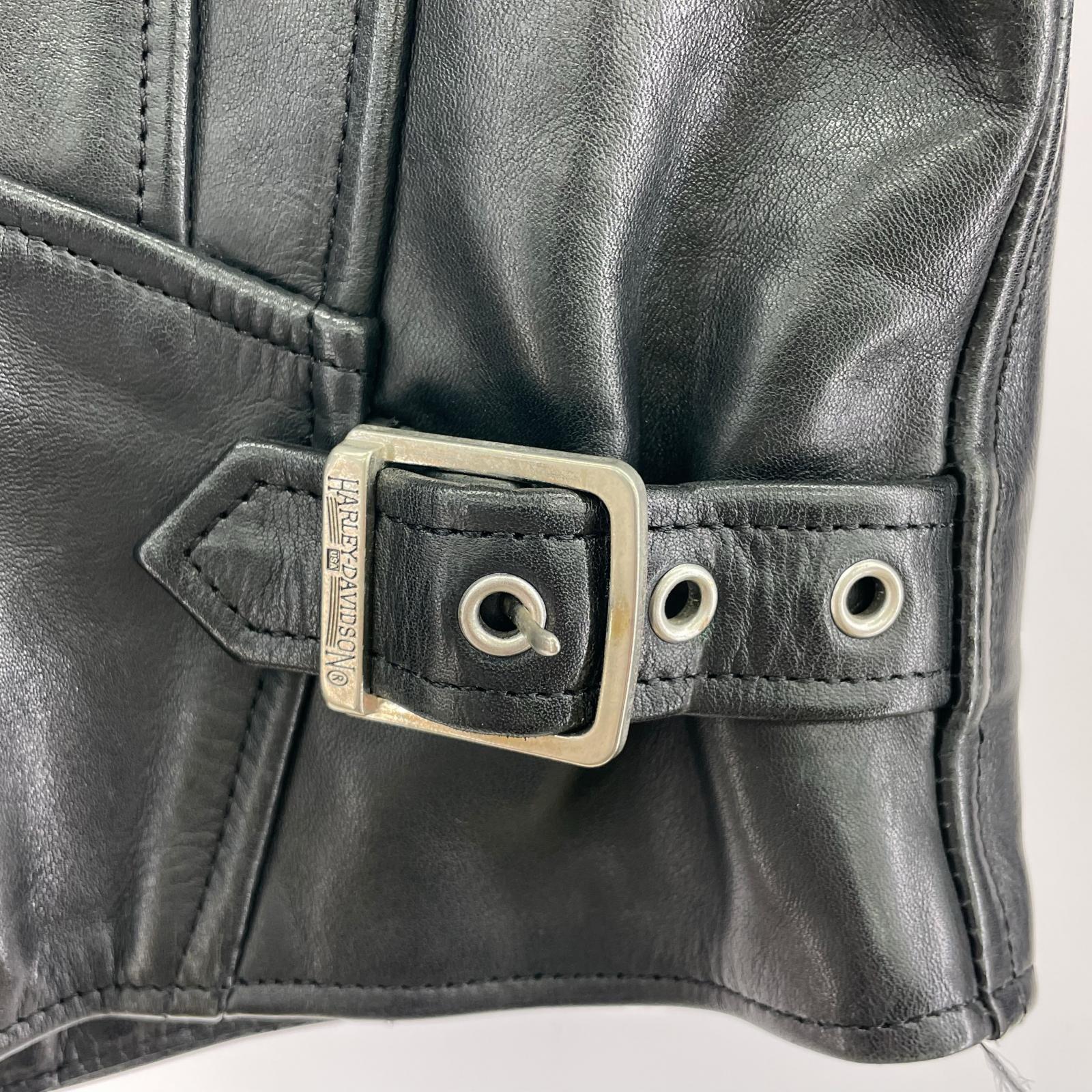 ライダースジャケット レザー シングルライダース M 黒