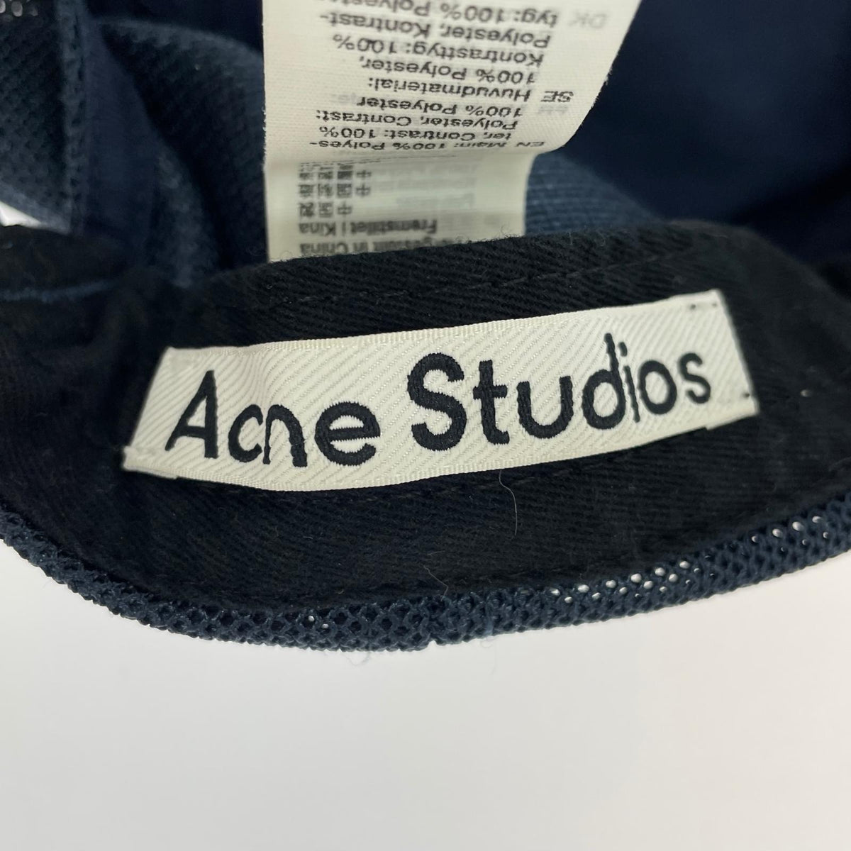 キャップ Acne Studios Logo Mesh Cap 青 ブルー