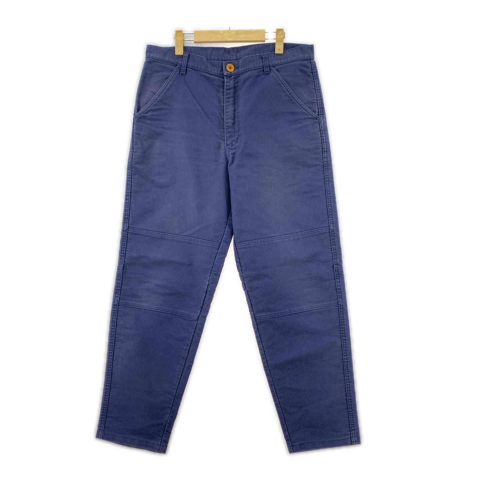 パンツ COMME des GARCONS SHIRT BLUE DE PANAME モールスキンパンツ 紺 (S) S ネイビー