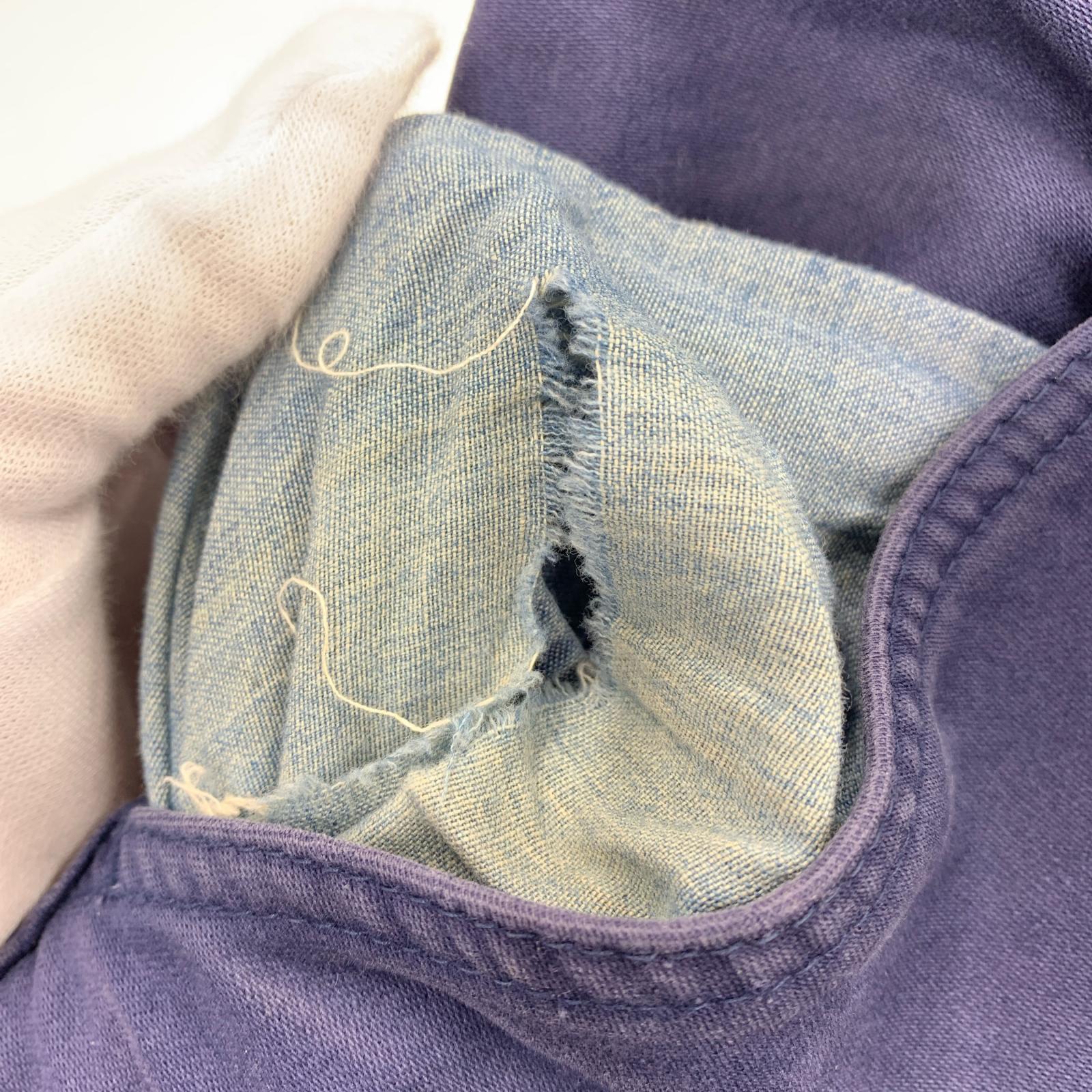 パンツ COMME des GARCONS SHIRT BLUE DE PANAME モールスキンパンツ 紺 (S) S ネイビー