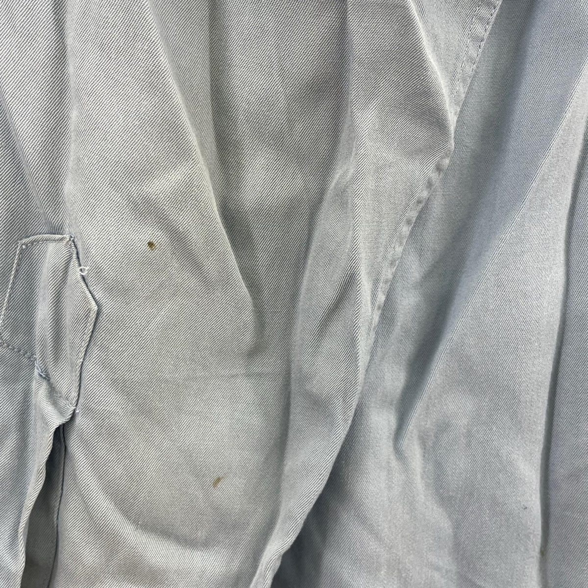 長袖シャツ 50s DAILY DOUBLE rayon gabardine L/S L ブルー