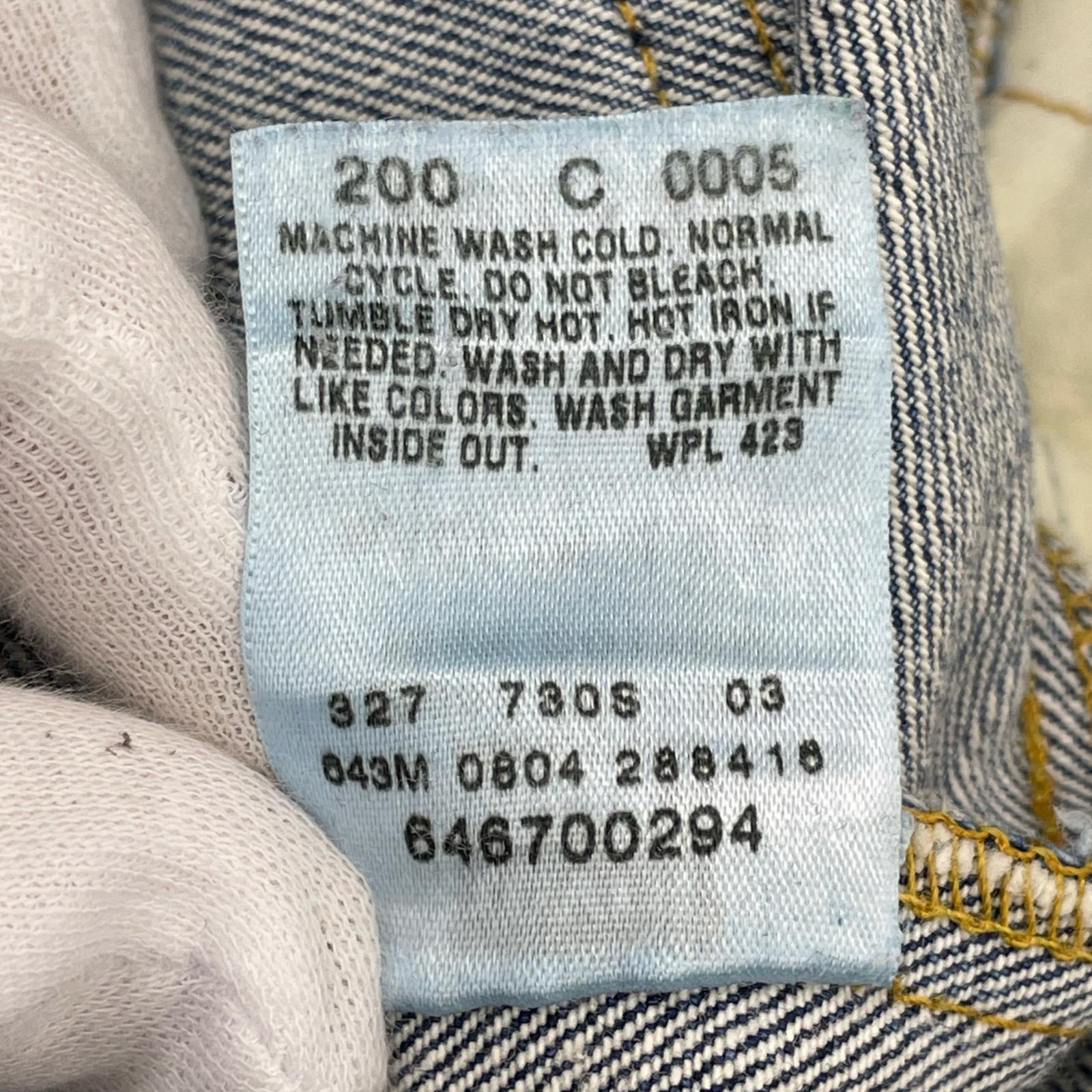 デニムパンツ 00s USA企画レプリカ USA製 646 Flare Denim ブルー