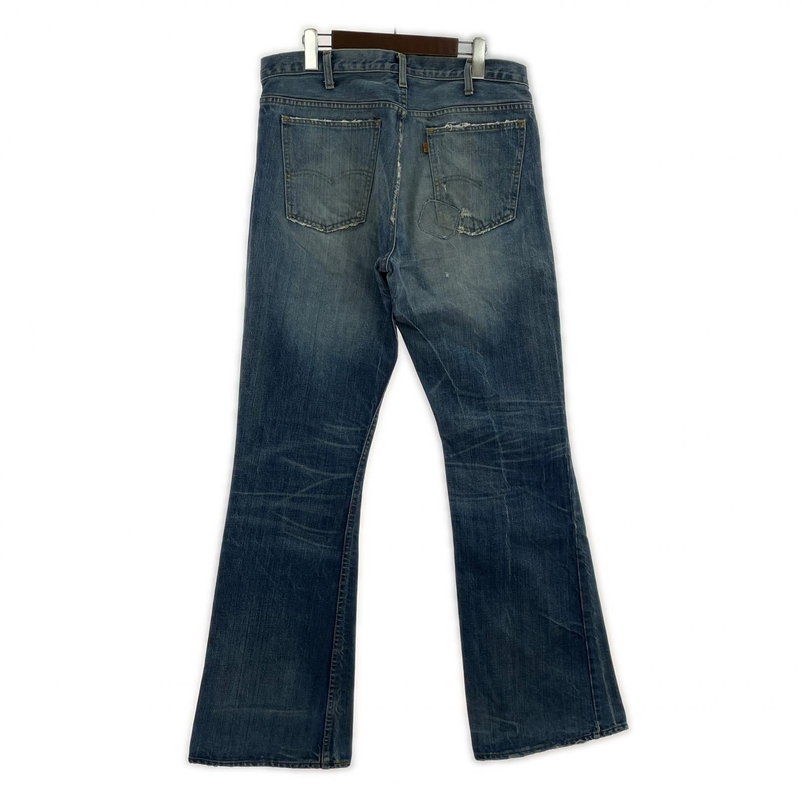 デニムパンツ 00s USA企画レプリカ USA製 646 Flare Denim ブルー