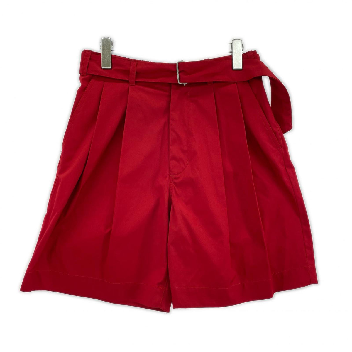ショートパンツ BIO TWILL Wide Short Pants 1 レッド