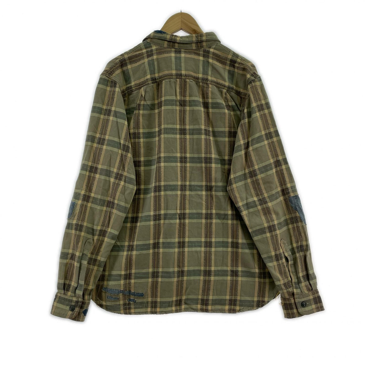 長袖シャツ 25aw ダメージ加工チェックネルシャツ L マルチカラー