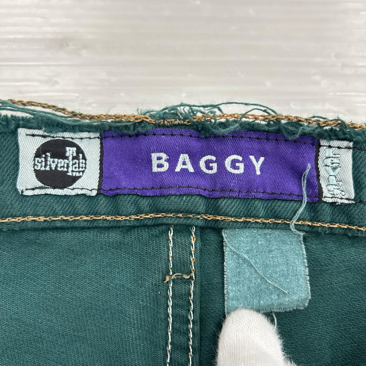 デニムパンツ Levi's 90s SILVER TAB 襤褸 ﾊﾞｷﾞｰﾃﾞﾆﾑﾊﾟﾝﾂ グリーン