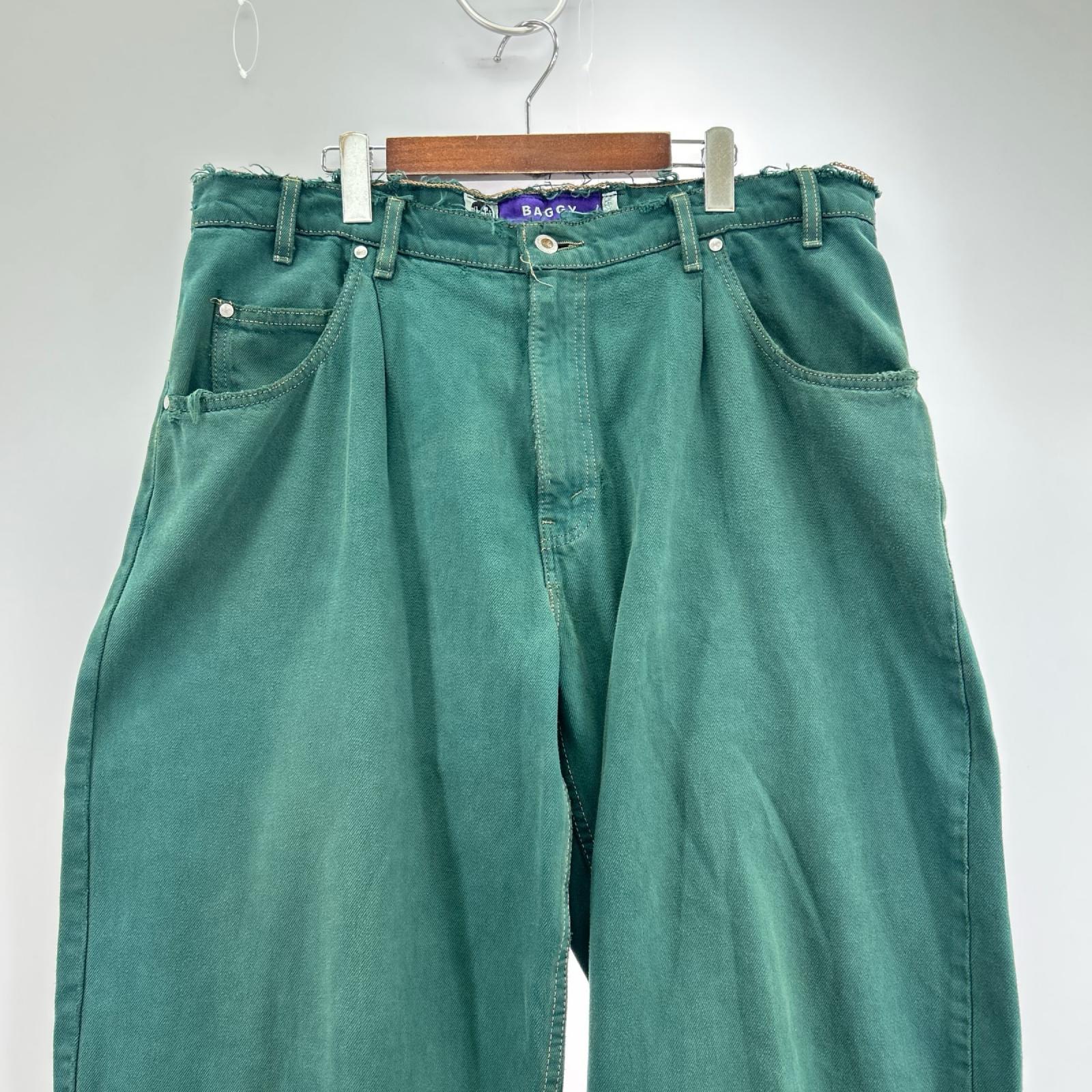 デニムパンツ Levi's 90s SILVER TAB 襤褸 ﾊﾞｷﾞｰﾃﾞﾆﾑﾊﾟﾝﾂ グリーン