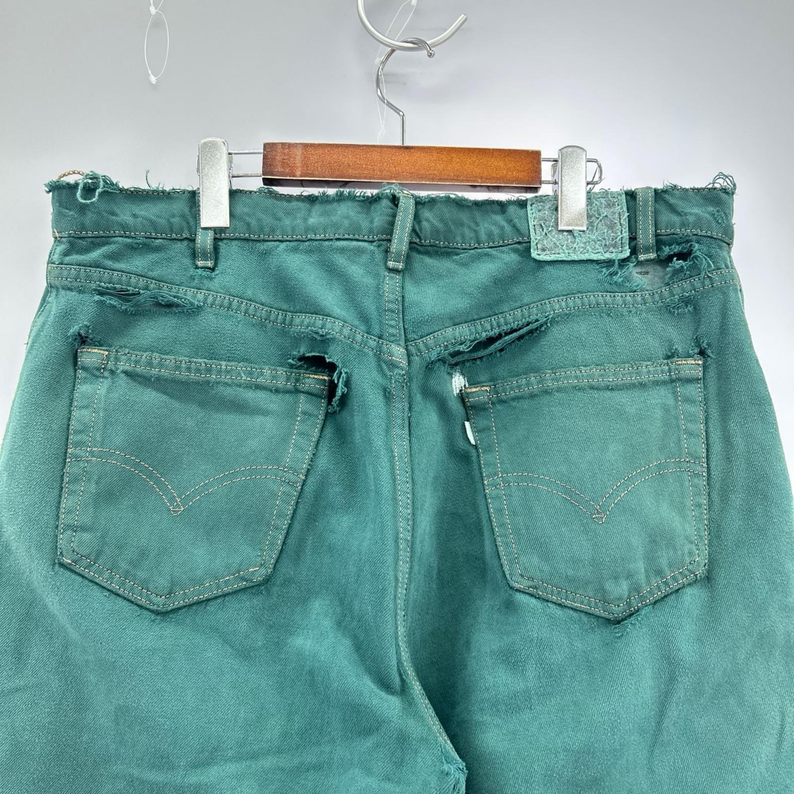 デニムパンツ Levi's 90s SILVER TAB 襤褸 ﾊﾞｷﾞｰﾃﾞﾆﾑﾊﾟﾝﾂ グリーン