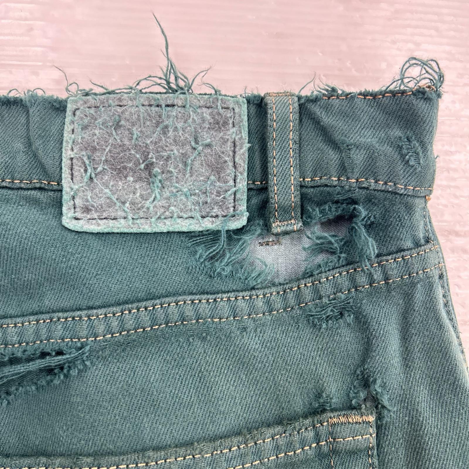 デニムパンツ Levi's 90s SILVER TAB 襤褸 ﾊﾞｷﾞｰﾃﾞﾆﾑﾊﾟﾝﾂ グリーン