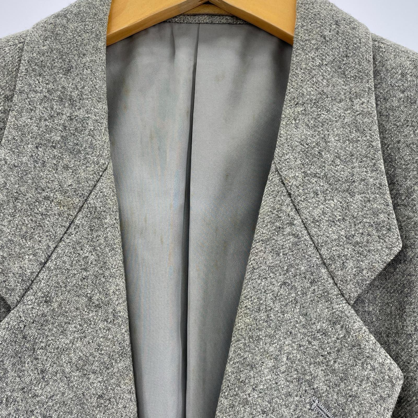 ジャケット COMME des GARCONS HOMME 80s デカオムシングルテーラードジャケット S グレー S グレー