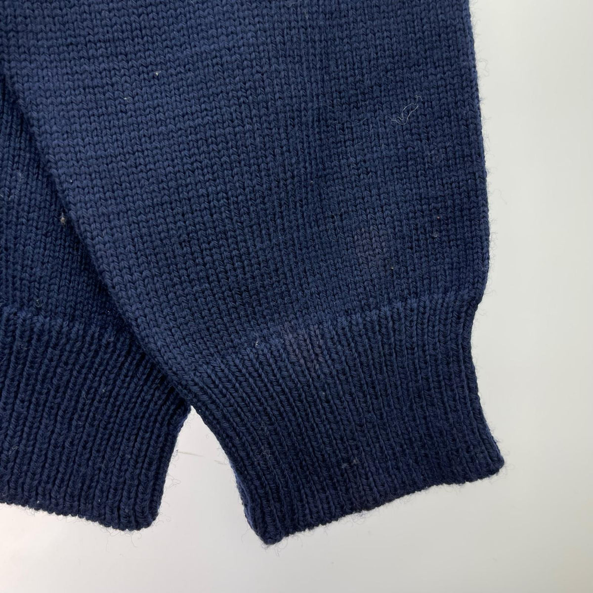 ニット スカル ハンドメイドニット (L) 紺 L ネイビー
