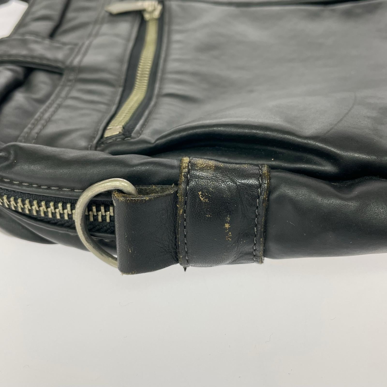 ブリーフケース JEAN-PAUL GAULTIER デザインジップブリーフケース 黒 ブラック