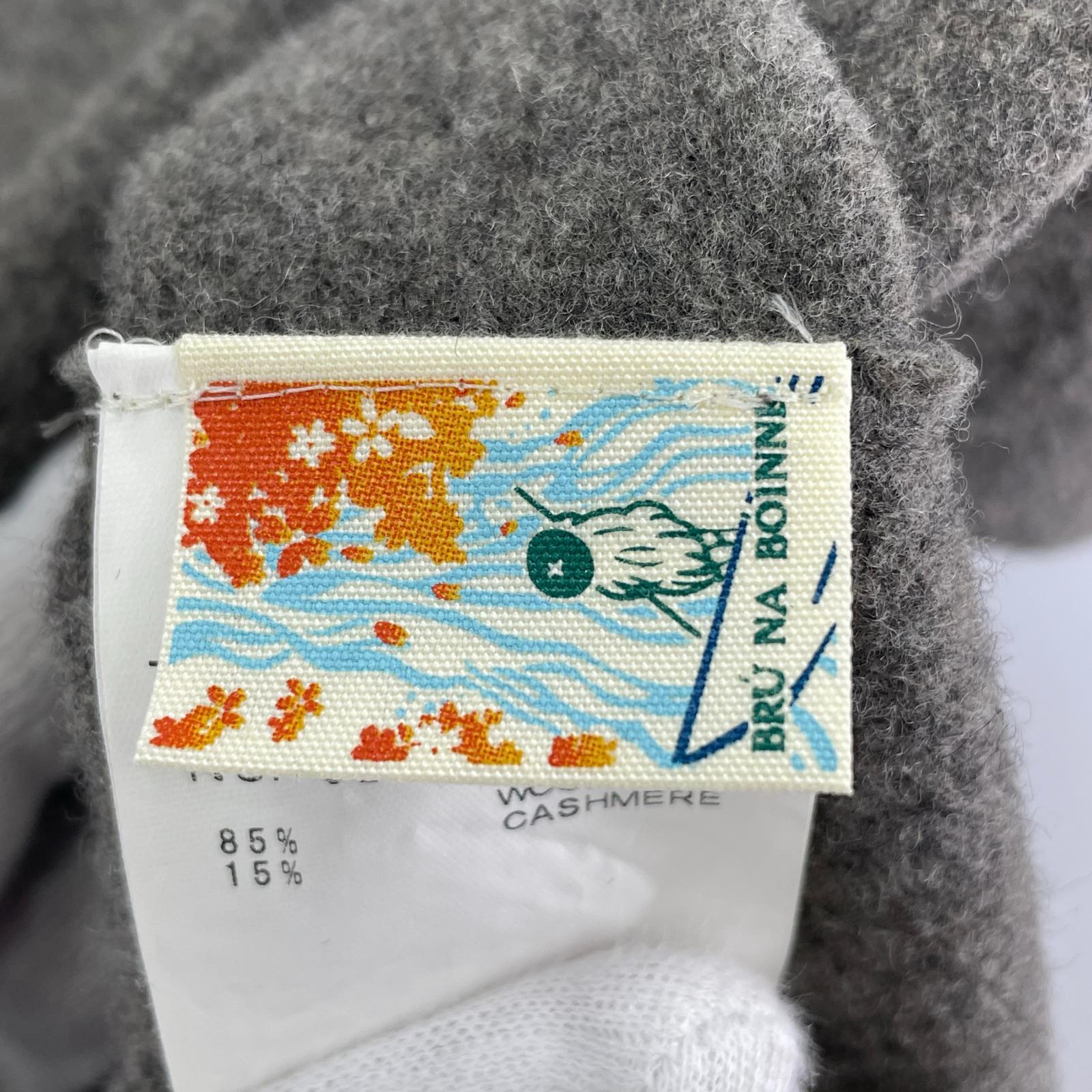 半袖シャツ スラッピンベース ウールカシミヤ ベースボールシャツ グレー
