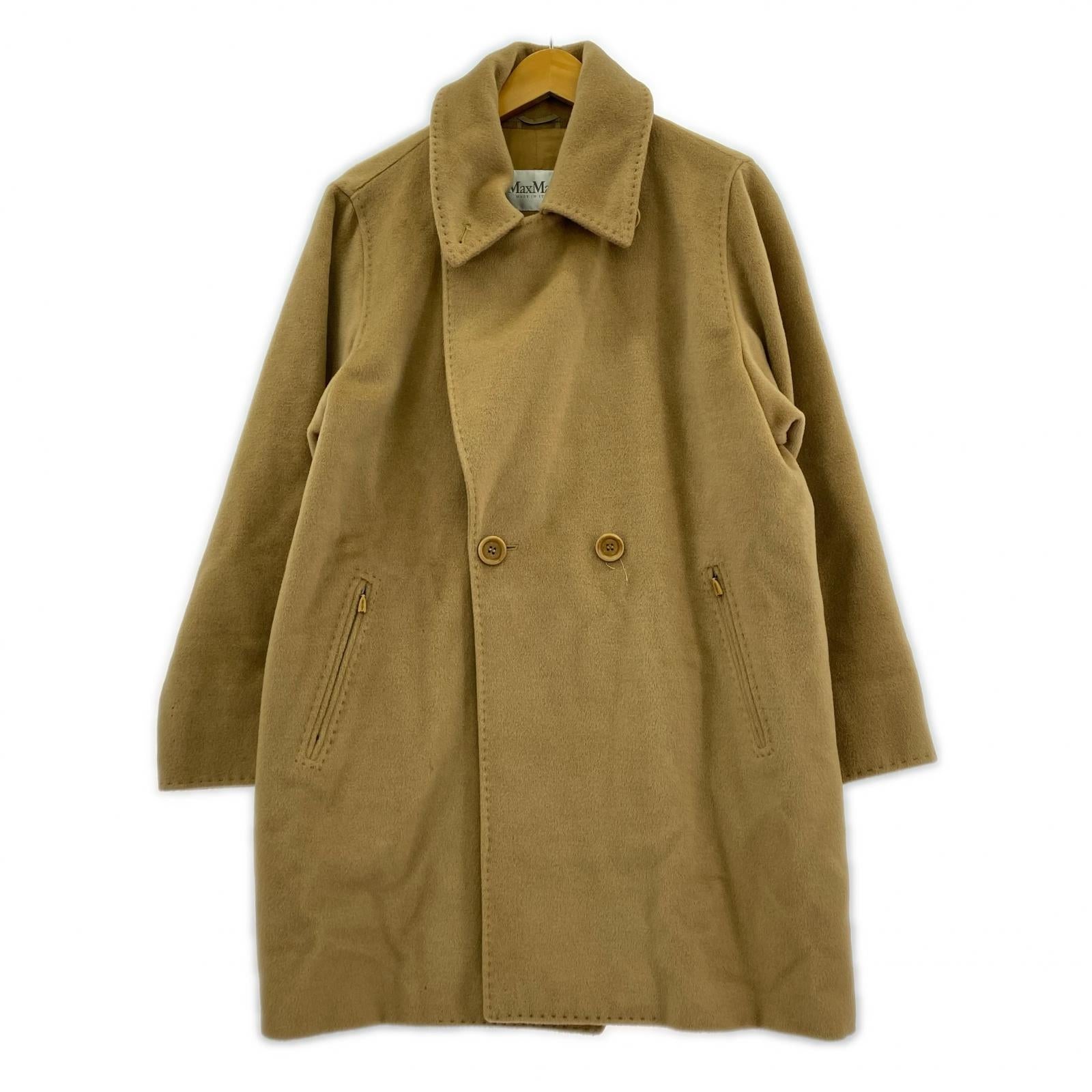 ジャケット Max Mara ヴァージンウールコート キャメル 36