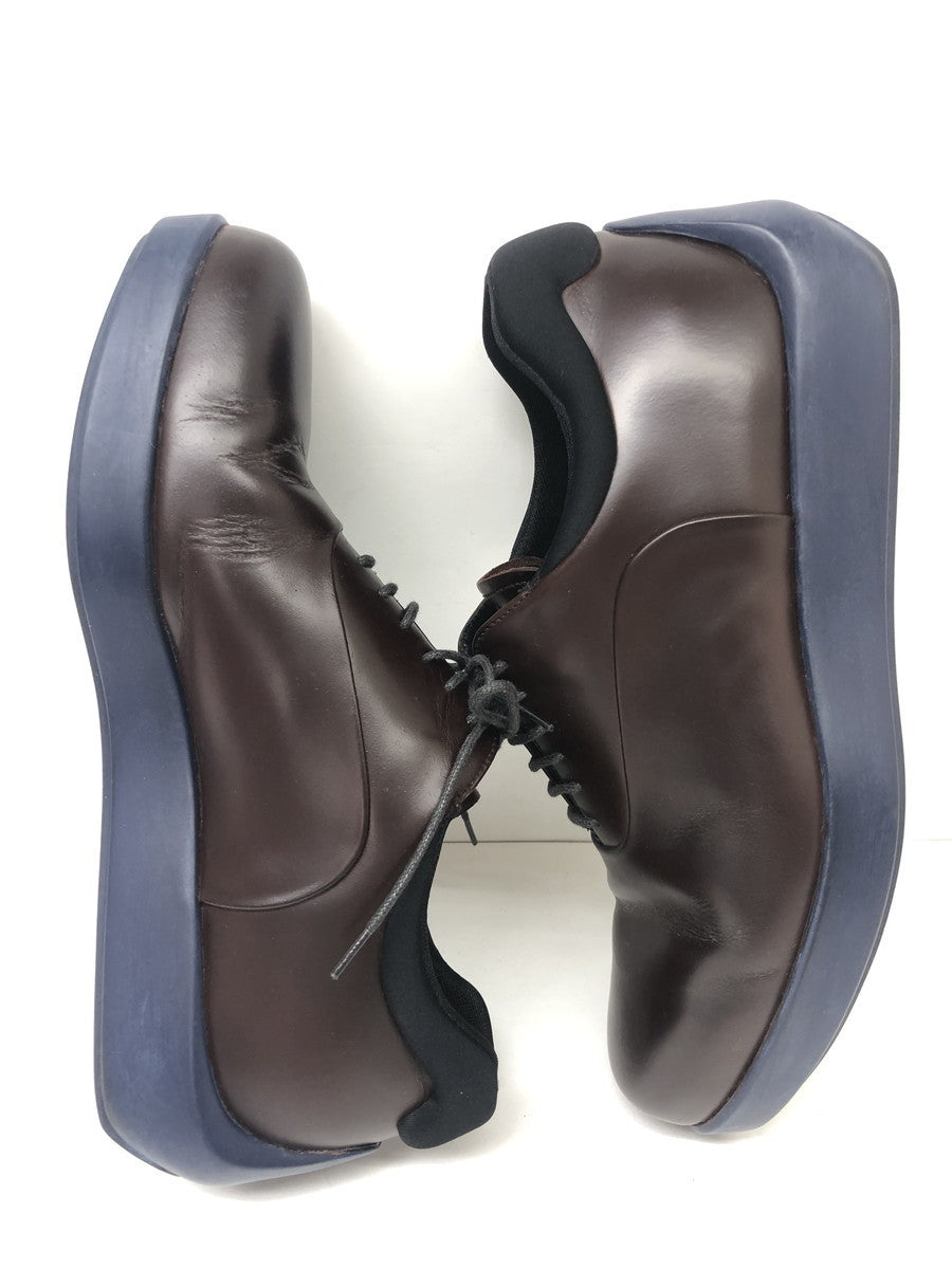 PRADA ﾚｻﾞｰﾚｰｽｱｯﾌﾟｼｭｰｽﾞ 茶青 (7)