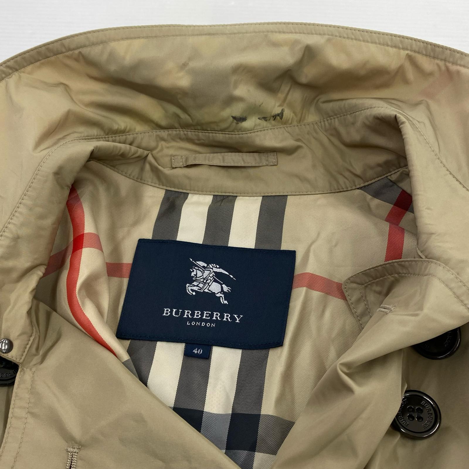 ジャケット BURBERRY LONDON ナイロントレンチコート ベージュ 40 ベージュ