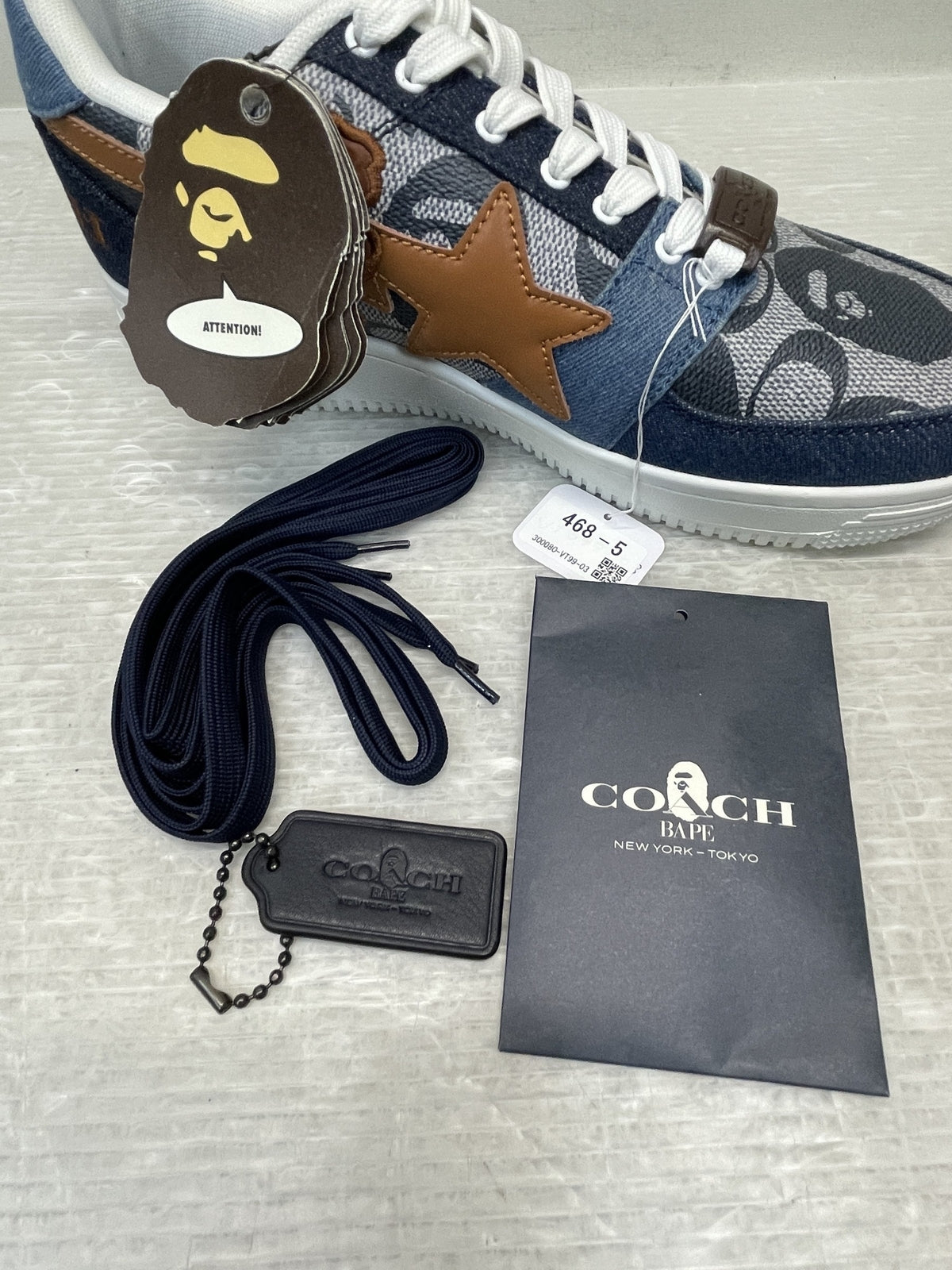 スニーカー A BATHING APE×COACH Ready-To-Wear BAPE STA BlueBrown 9