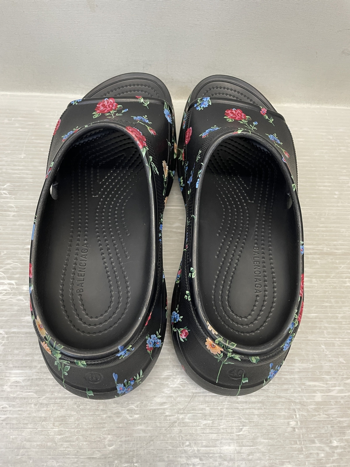 BALENCIAGA×Crocs Pool Crocs Slide Sandal 40 黒