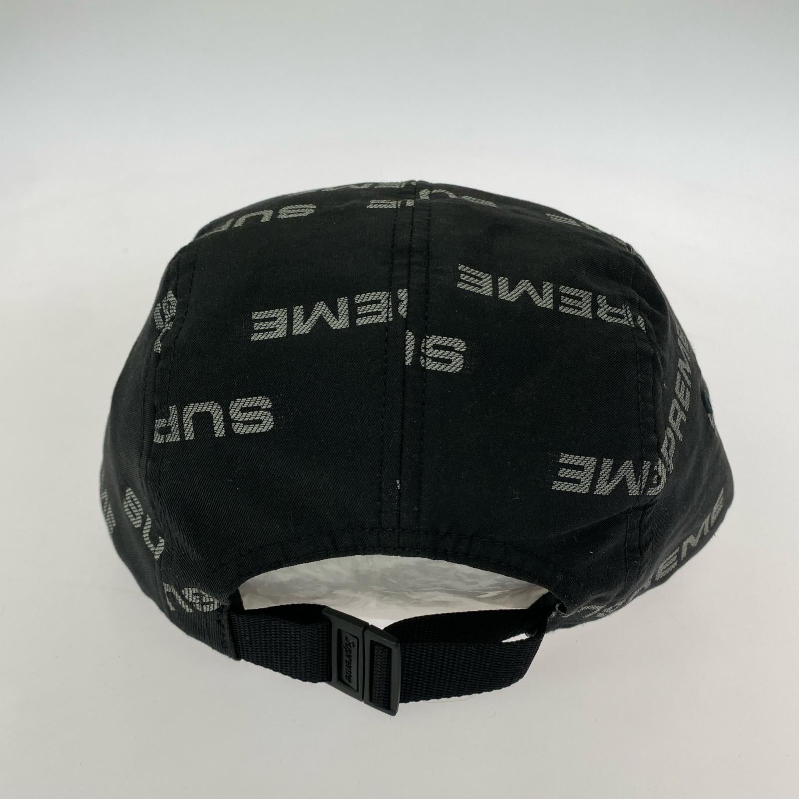 キャップ reflective jacquard camp cap 24fw ブラック