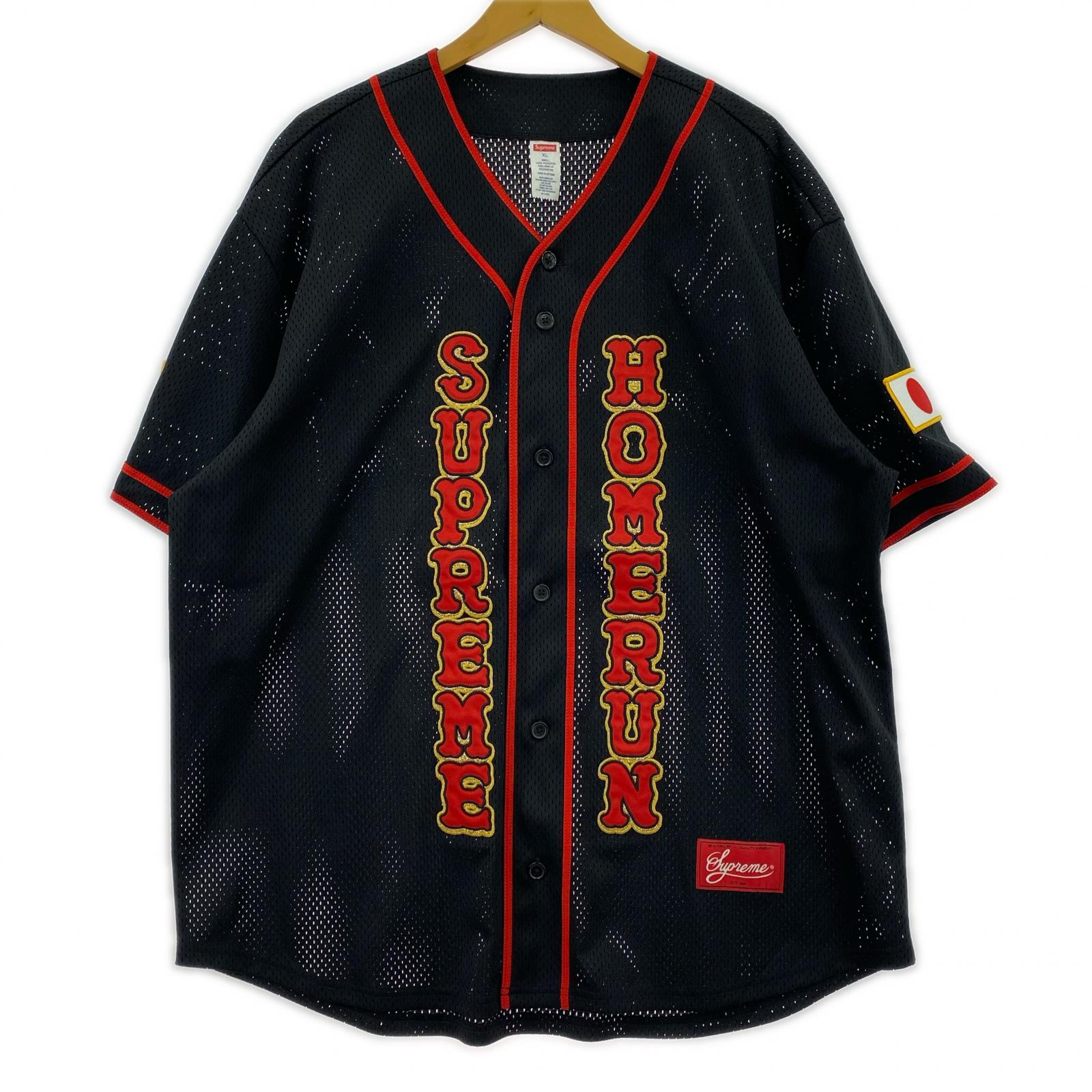 半袖シャツ ×HOMERUN Baseball shirt ブラック