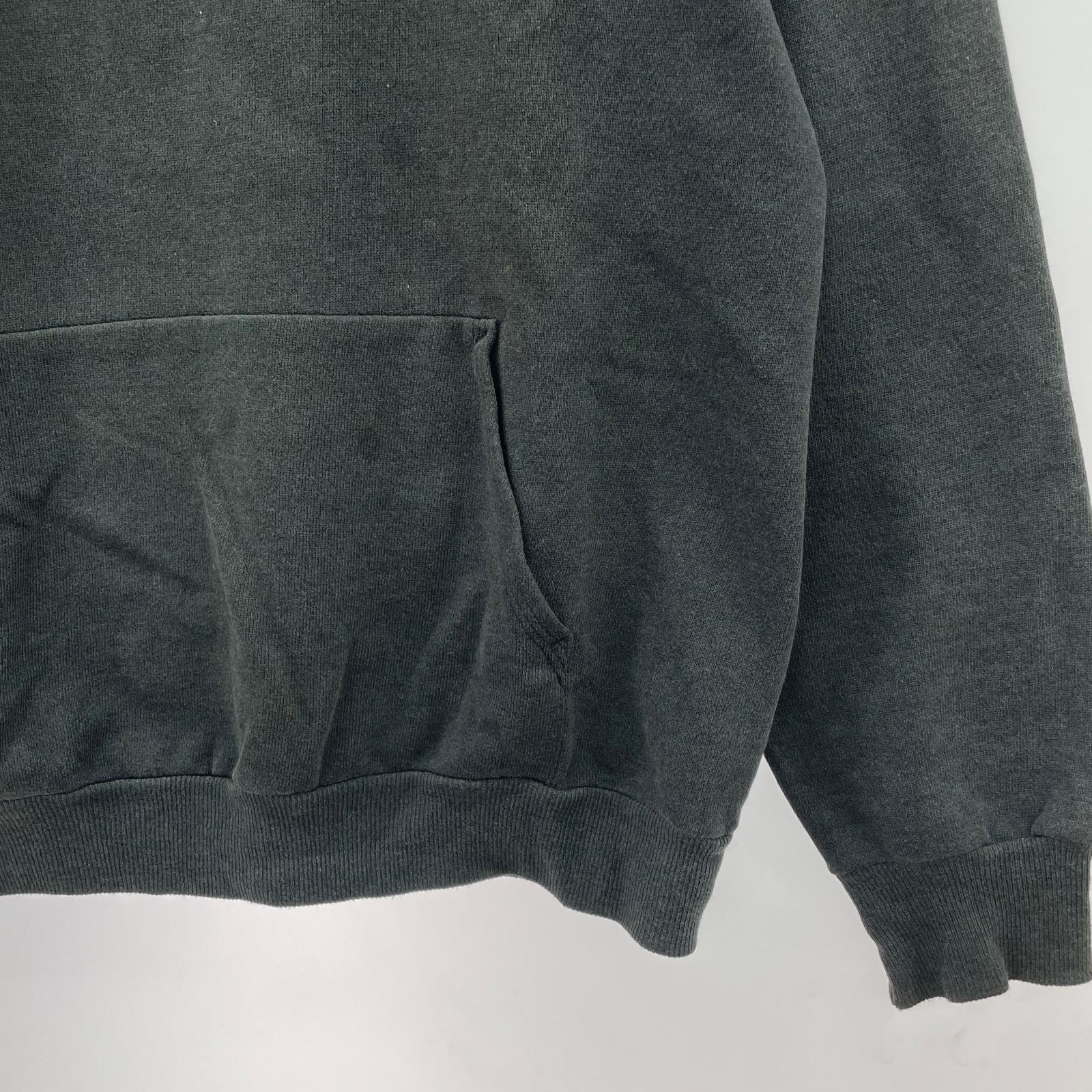 パーカー 80s HANES USA製 MAGAZENEロゴ スウェットパーカー(M) M ブラック