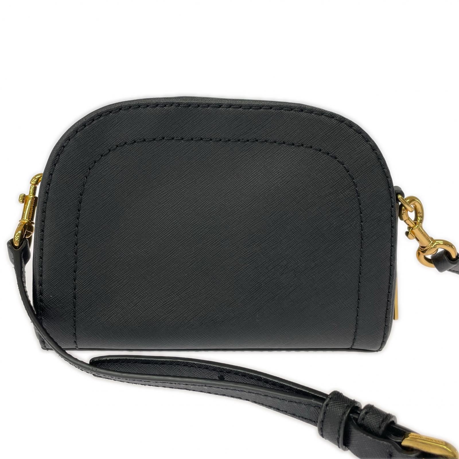 ショルダーバッグ Play back　レザーショルダーバッグ　BLK ブラック