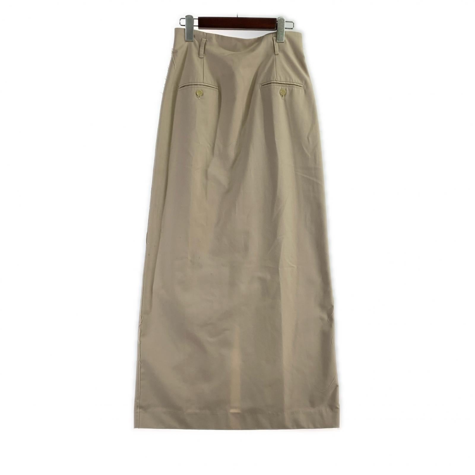 ロングスカート Twill Pocket Skirt/ベージュ 38