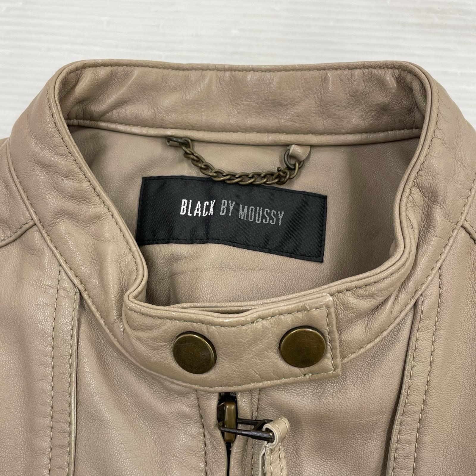 レザージャケット MOUSSY レザーJKT ベージュ
