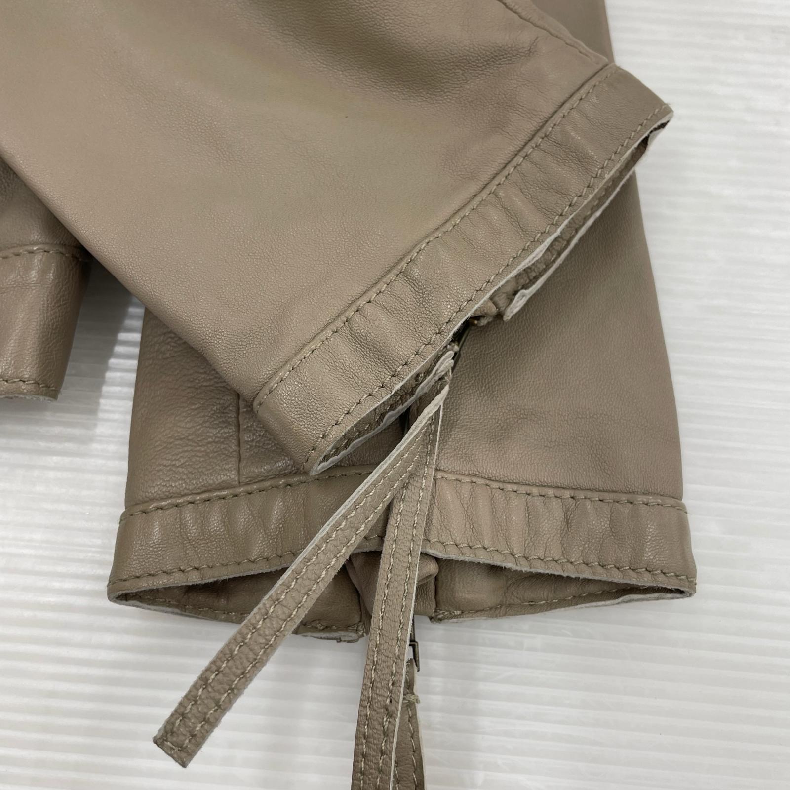 レザージャケット MOUSSY レザーJKT ベージュ