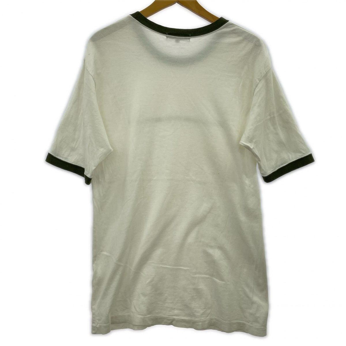 半袖Ｔシャツ 95SS UNDERCOVER NO TITLE期 ﾌﾟﾘﾝﾄ ﾘﾝｶﾞｰTee L ｵﾘｰﾌﾞ×ﾎﾜｲﾄ L ホワイト
