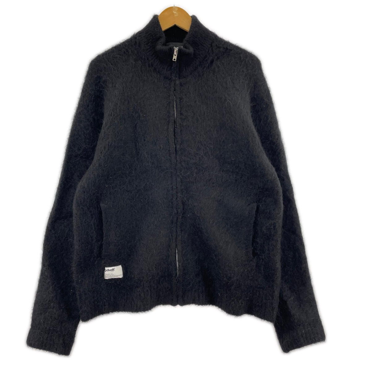 その他アウター SCHOTT　ﾓﾍｱ　ﾄﾞﾗｲﾊﾞｰｽﾞﾆｯﾄ　ｶｰﾃﾞｨｶﾞﾝ　BLK M ブラック