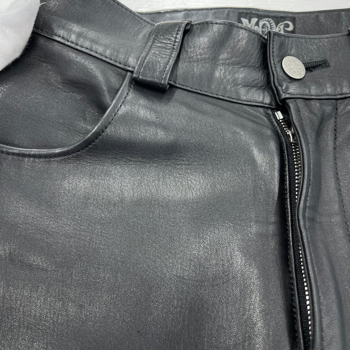 パンツ MOTORCYCLE GARMENTS ﾚｻﾞｰﾊﾟﾝﾂ 28 ブラック