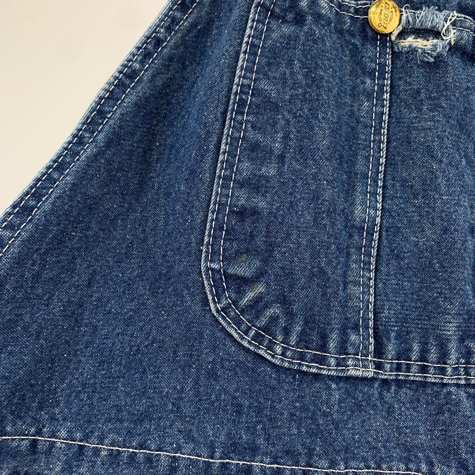 オーバーオール 90s USA製 デニムオーバーオール ブルー
