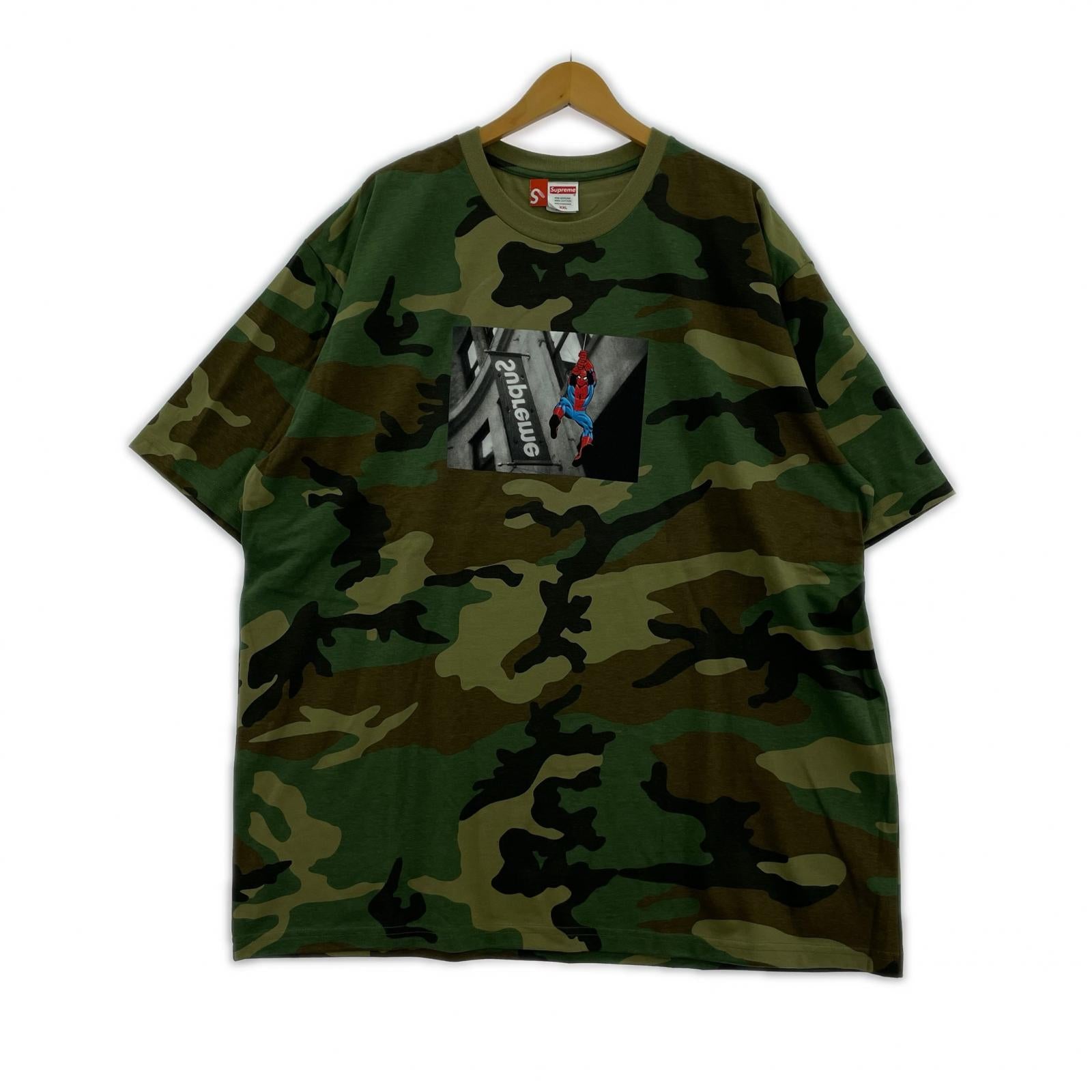 半袖Ｔシャツ Supreme×Spider-Man 26SS Tee Woodland Camo XXL