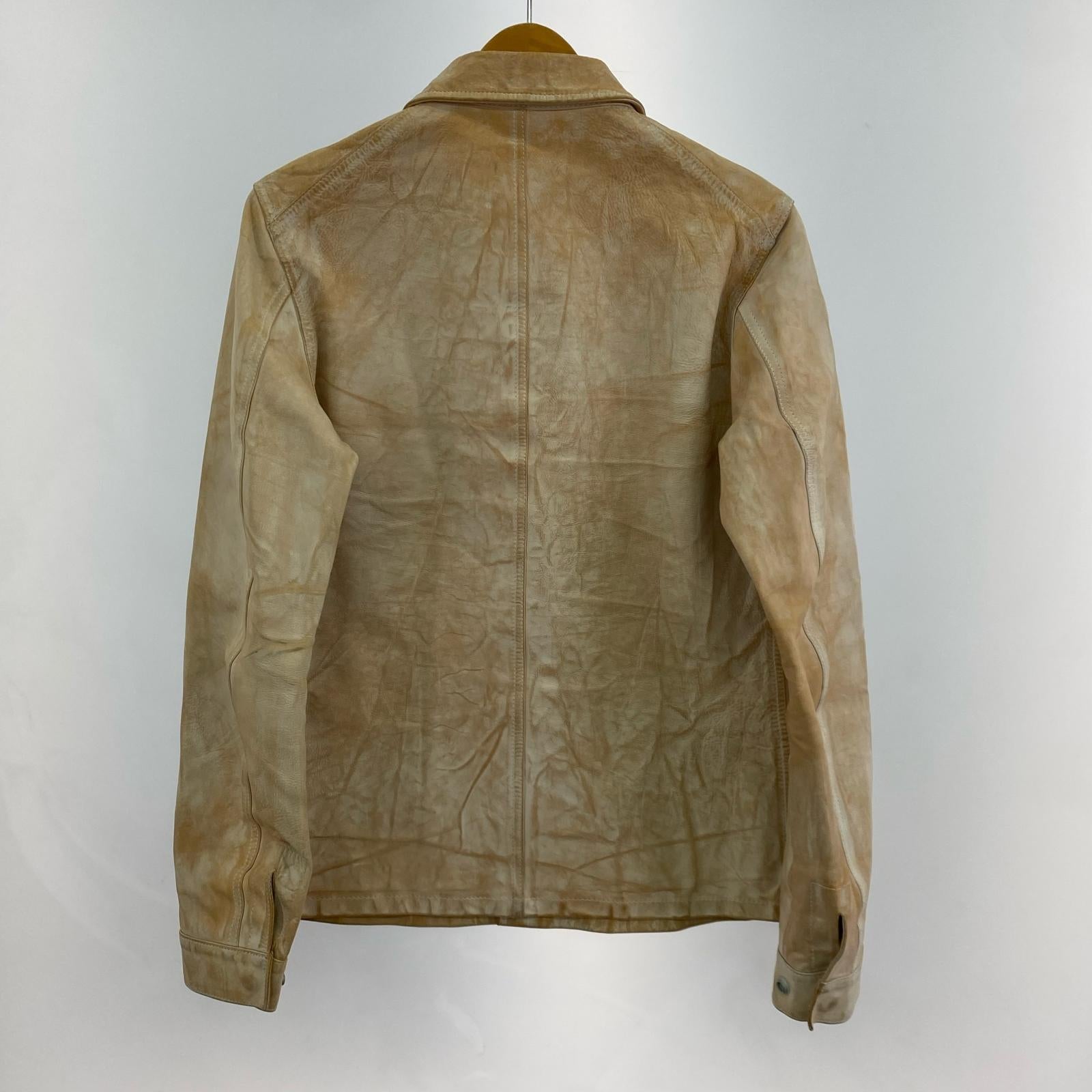 レザージャケット SHELL COW LEATHER JKT M M ブラウン