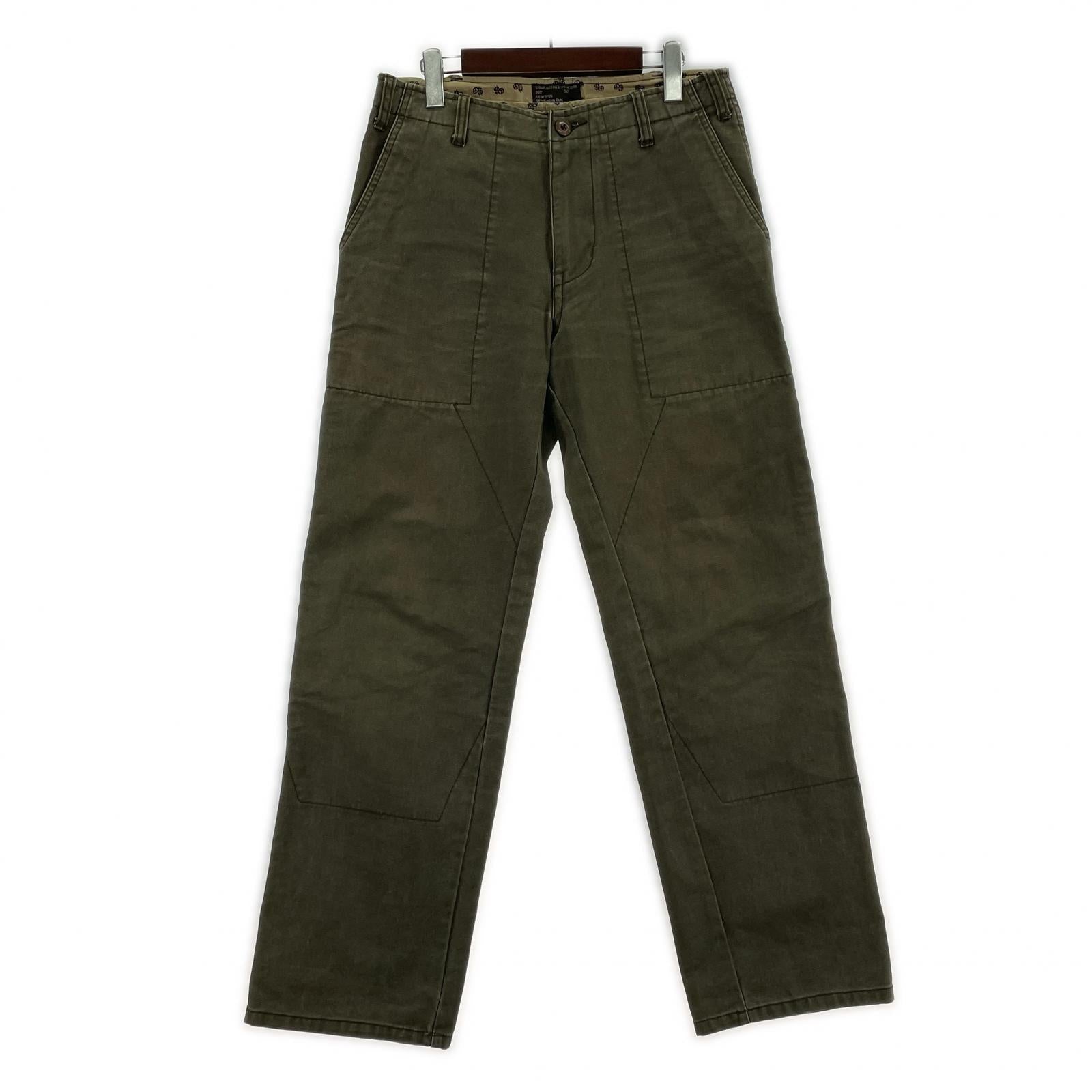 パンツ STUSSY AUTHENTIC 立体裁断 ベイカーパンツ 30 カーキ 30 カーキ
