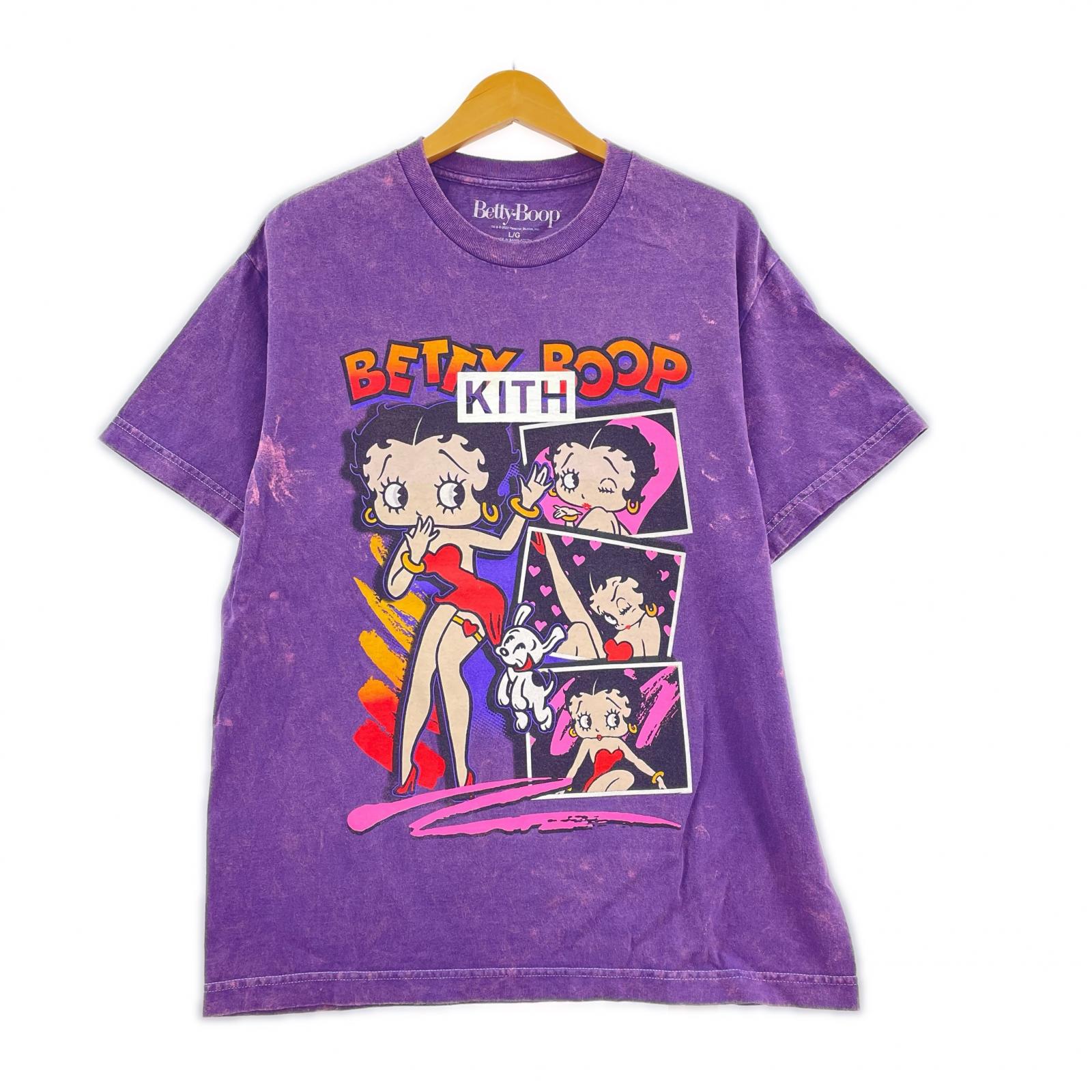 半袖Ｔシャツ KITH VINTAGE BETTY BOOP 2025 Tee L 紫 L パープル