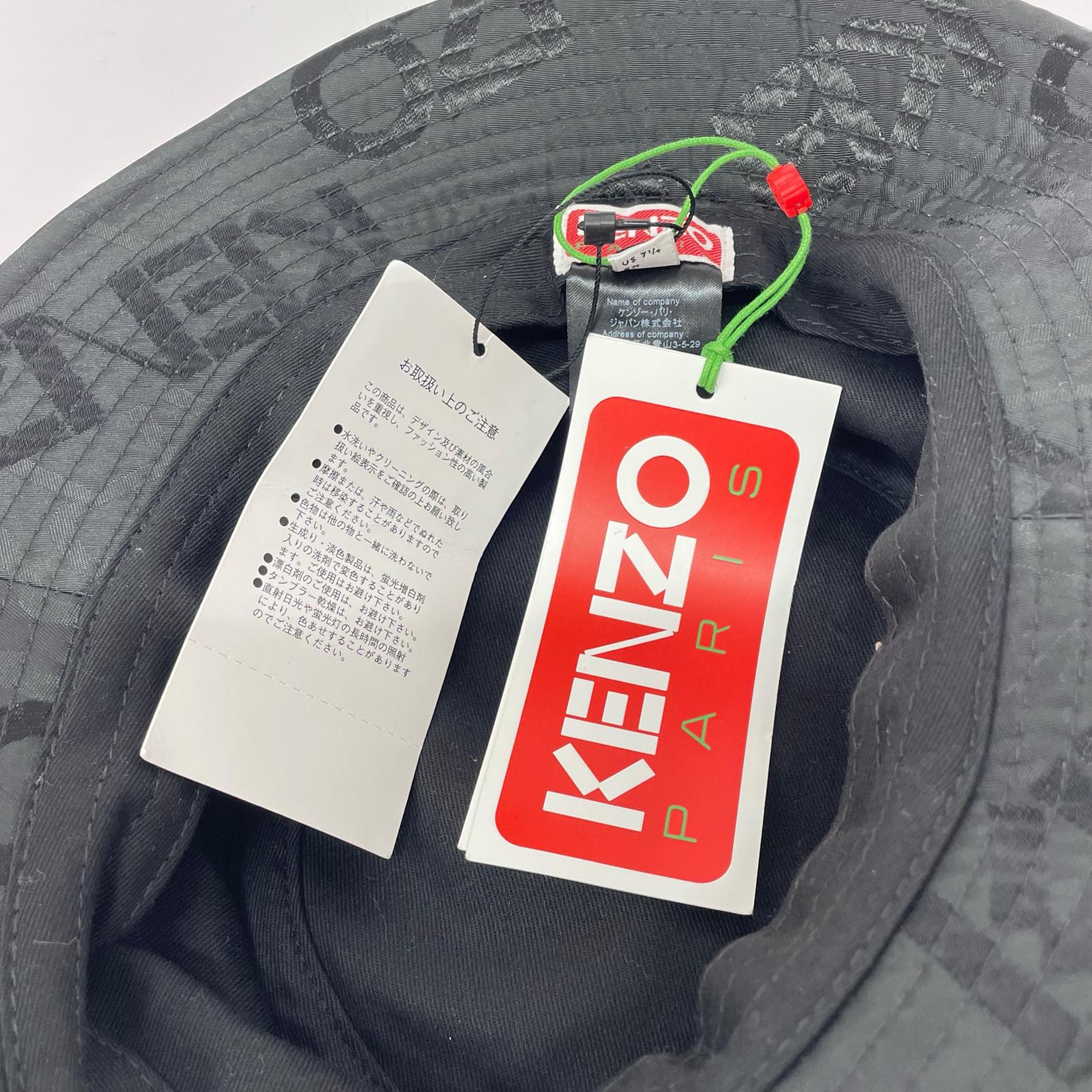 ハット KENZOGRAM BUCKET HAT ブラック